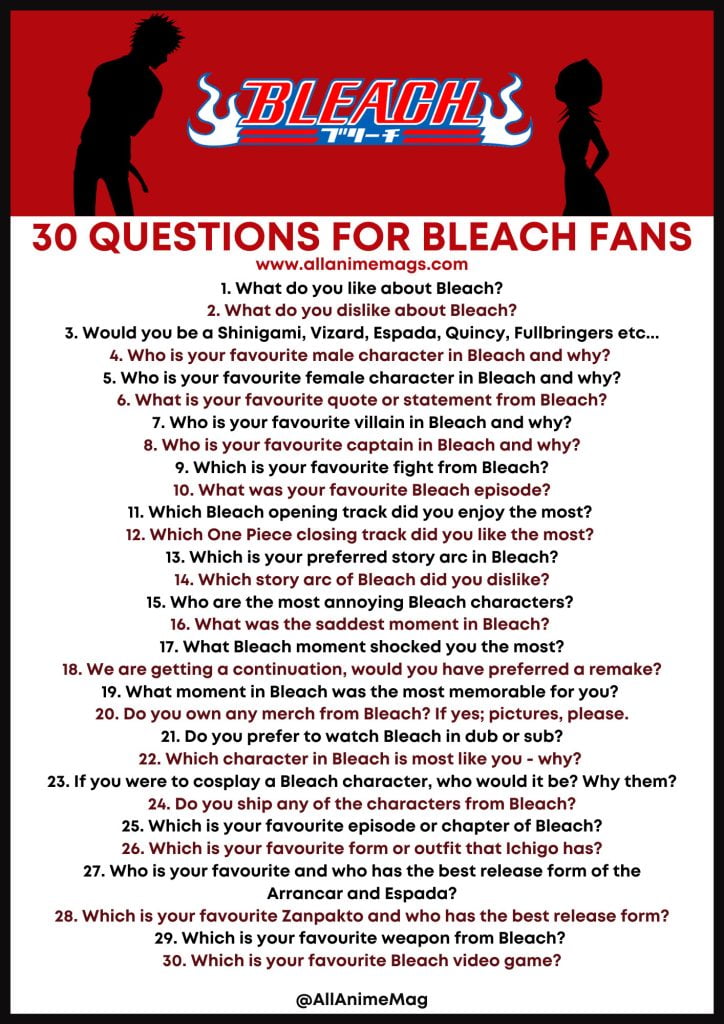 best bleach questions