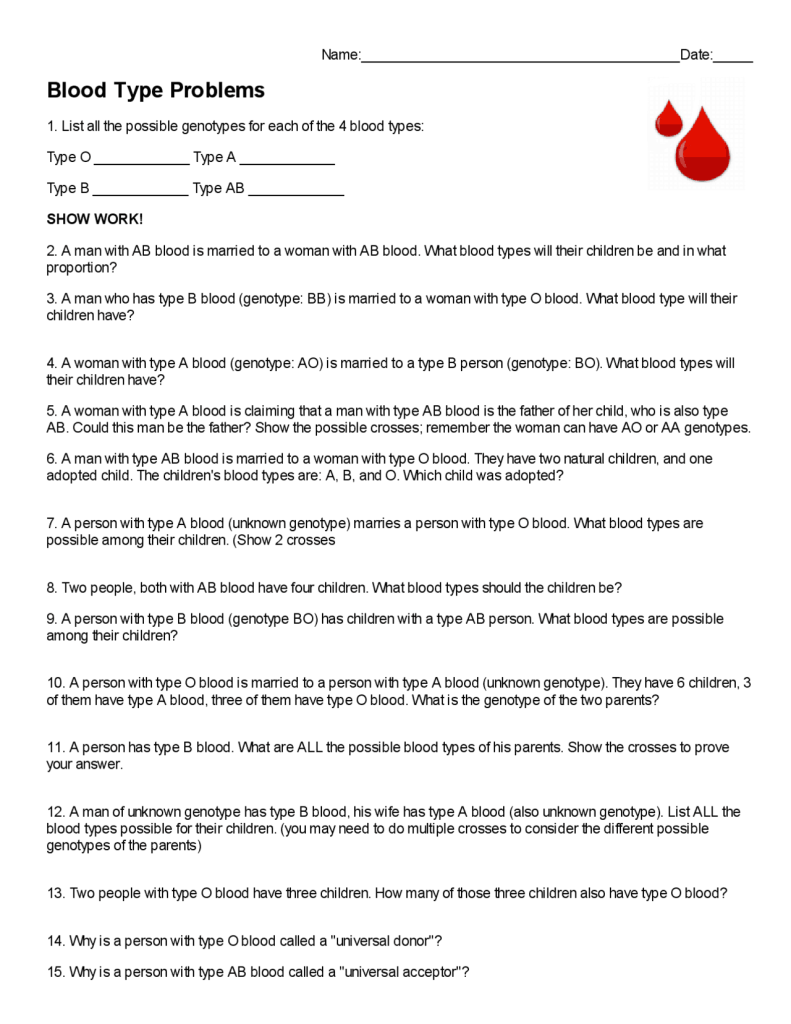 best blood type questions