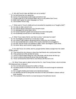 best born a crime questions