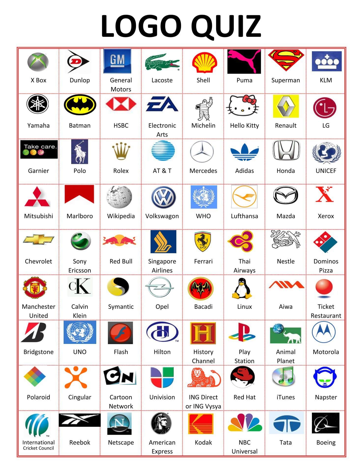 best brand trivia questions