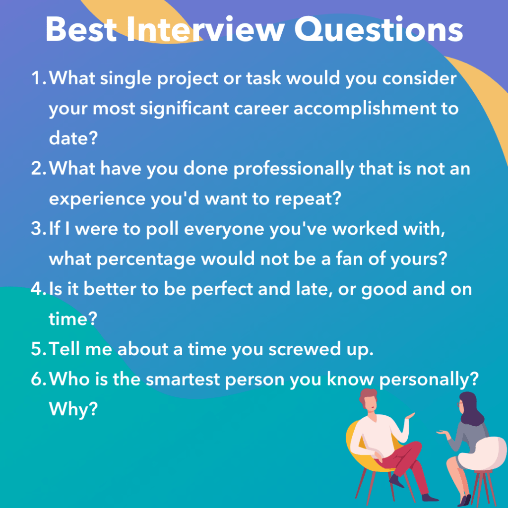 best brusters job interview questions
