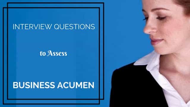 best business acumen interview questions