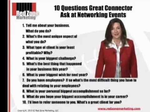 best business networking questions