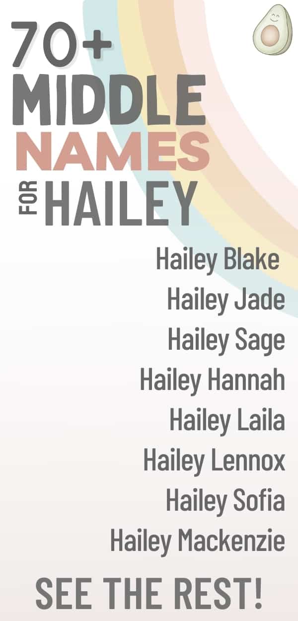 best middle name for hailey