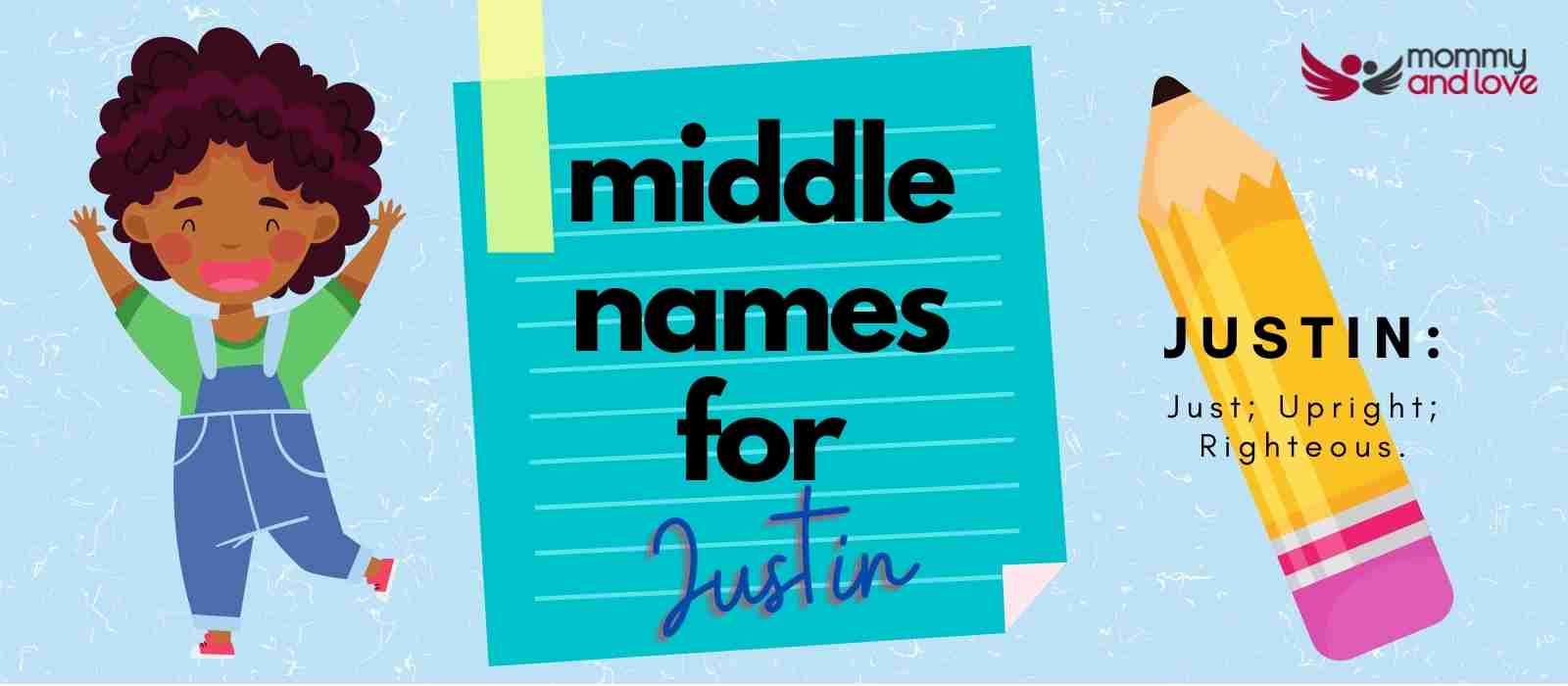 best middle name for justin