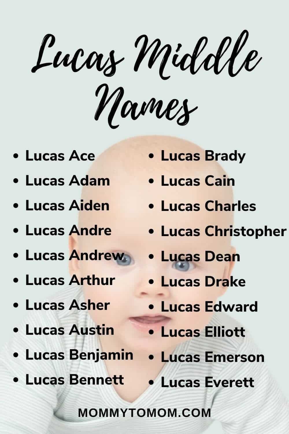 best middle name for luca