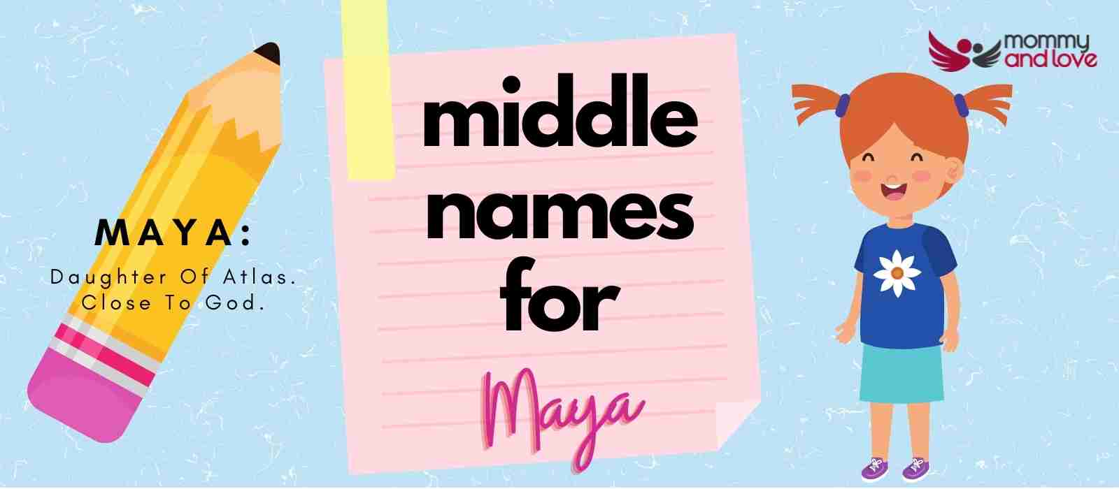 best middle name for maya