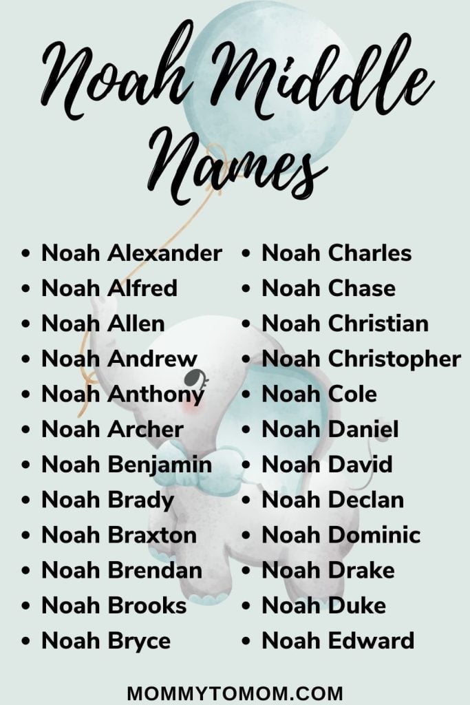 best middle name for noah
