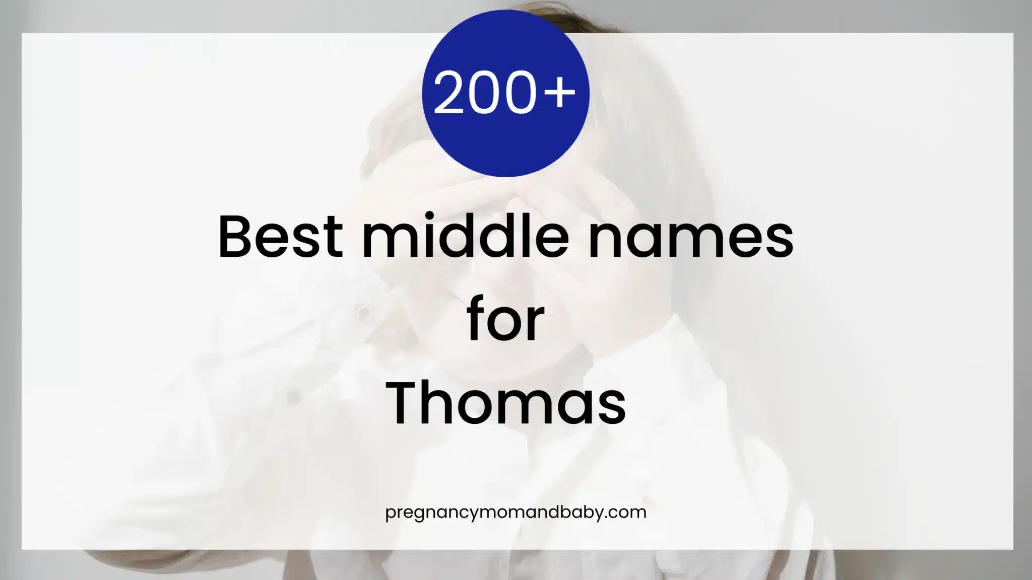 best middle name for thomas