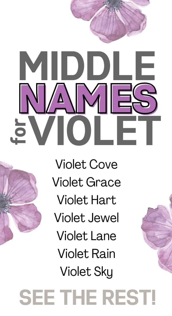 best middle name for violet