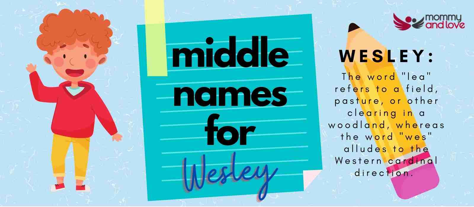 best middle name for wesley