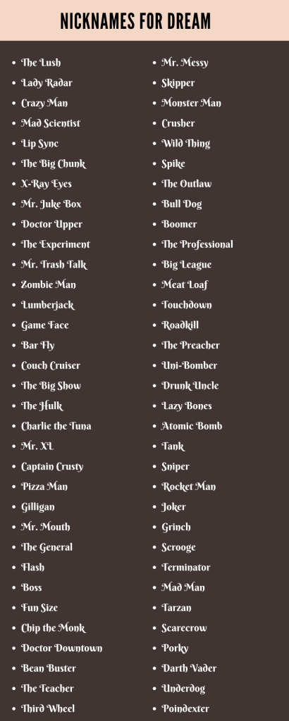 best name for dream