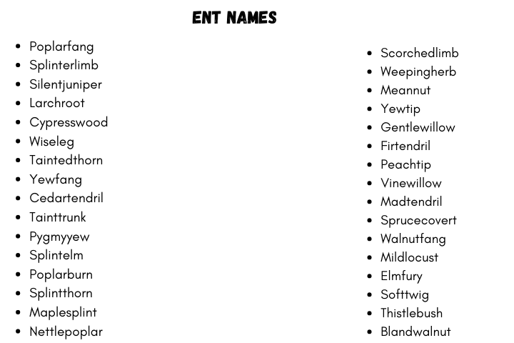 best name for ent