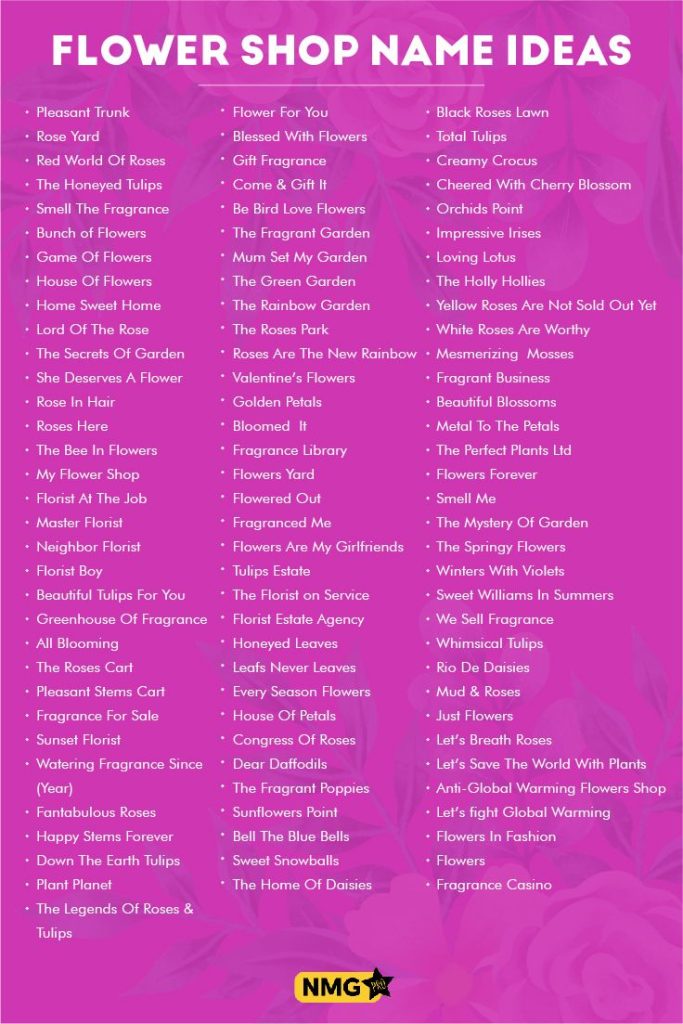 best name for flower shop