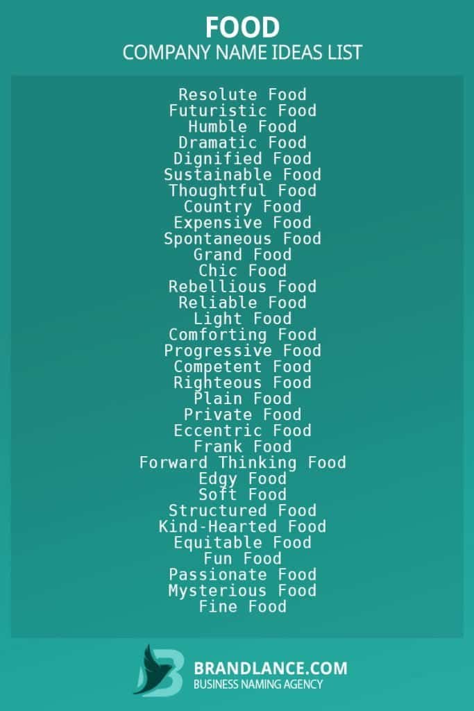 best name for food server