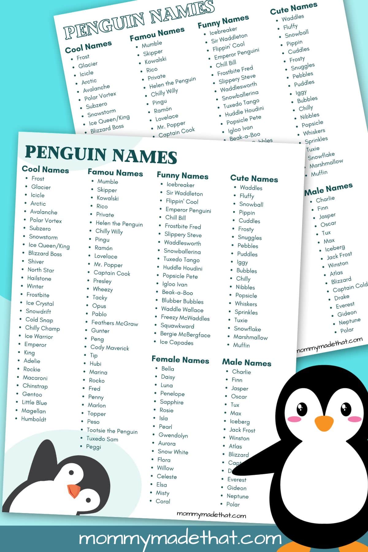 best nickname for penguin