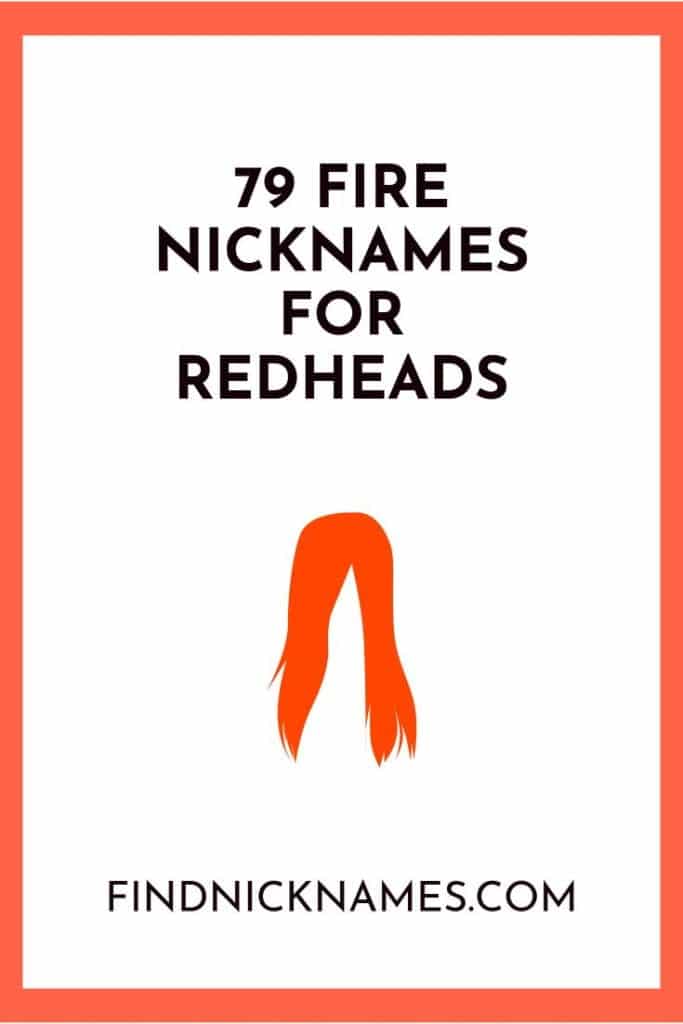 best nickname for redheads