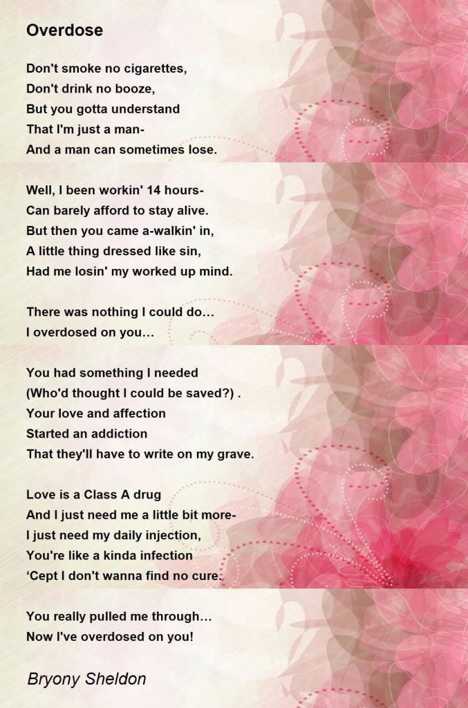 best overdose poems