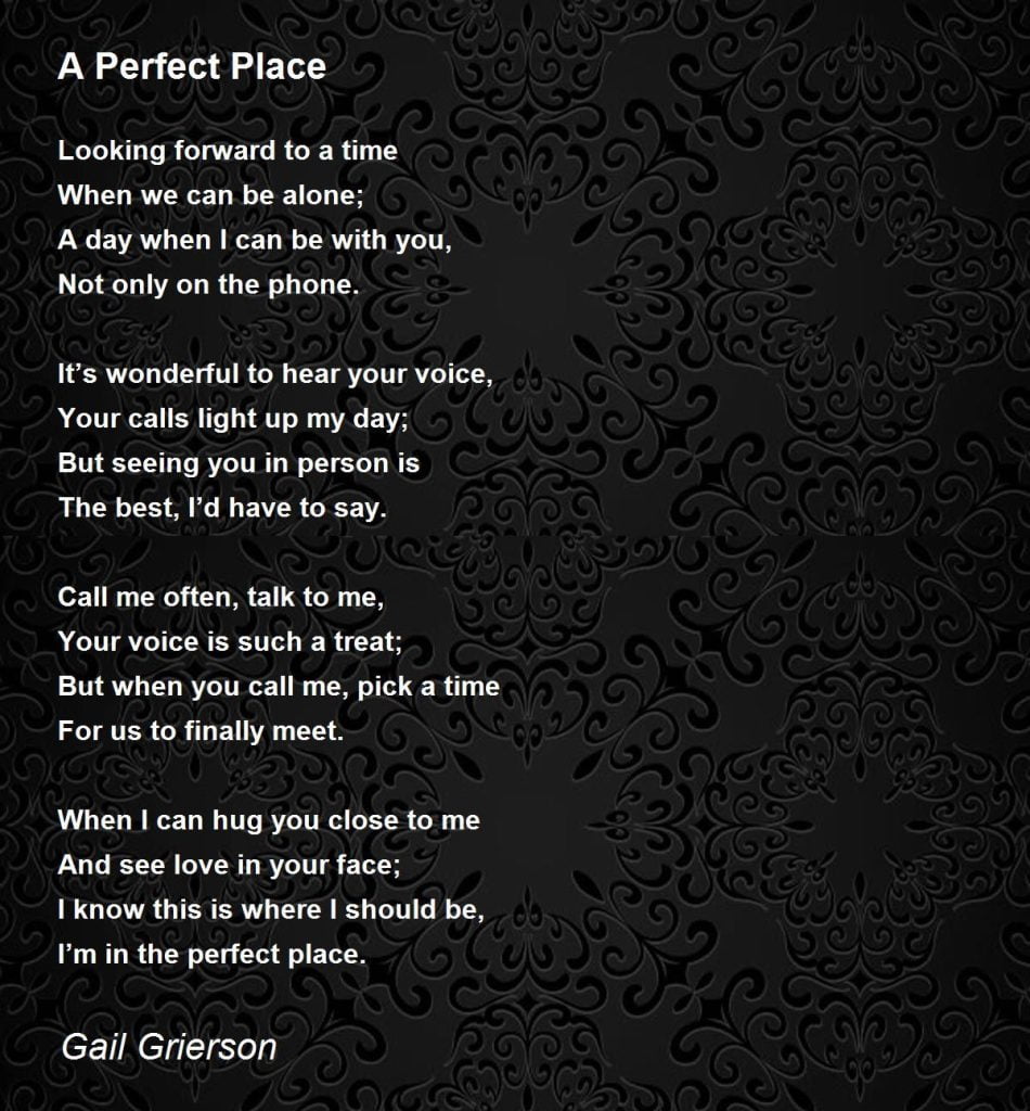 best place poems