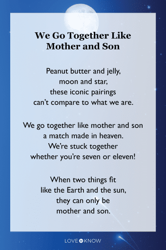 best poems about a mothers love for her son