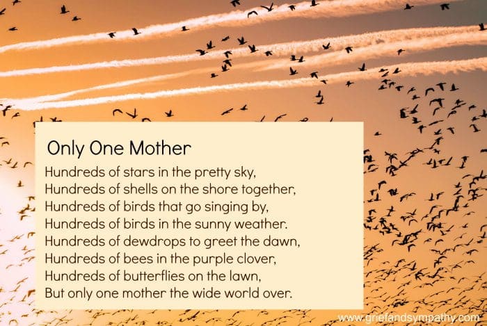 best poems about death of a mother