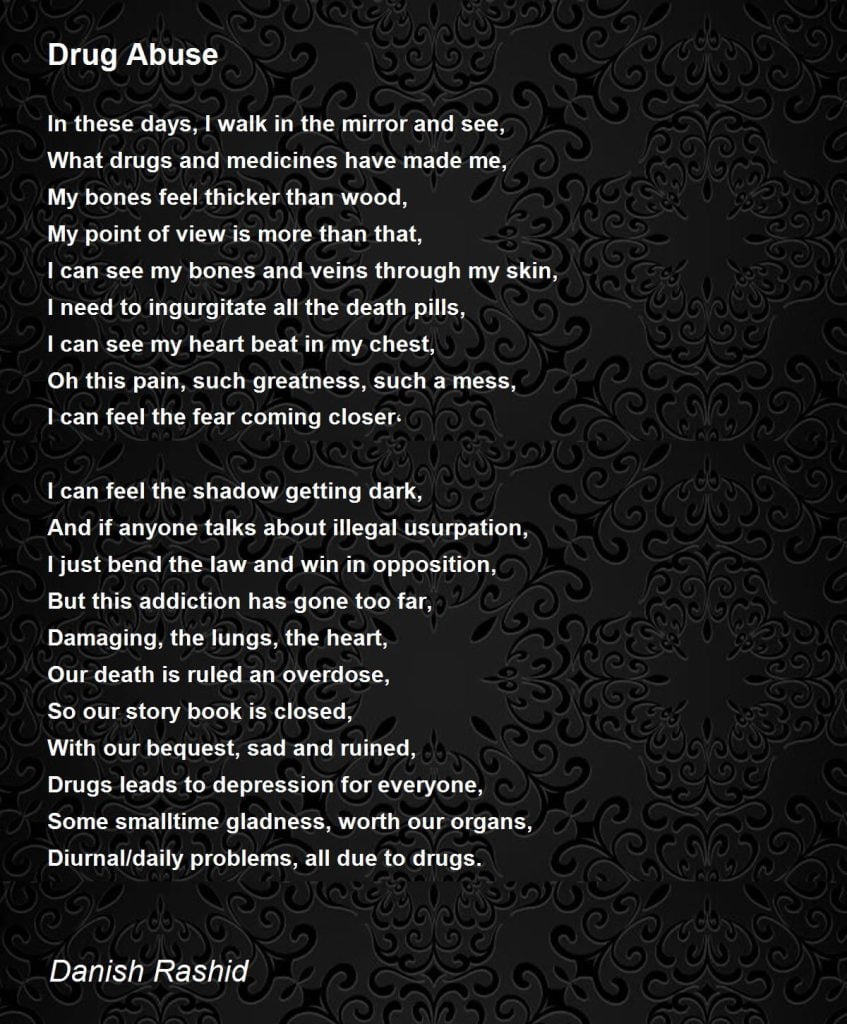 best poems about drug users