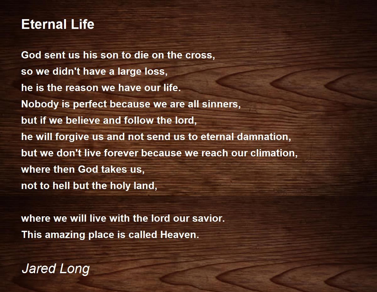 best poems about eternal life