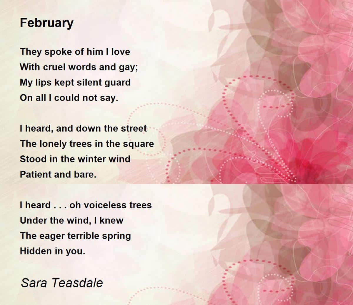 best poems about february