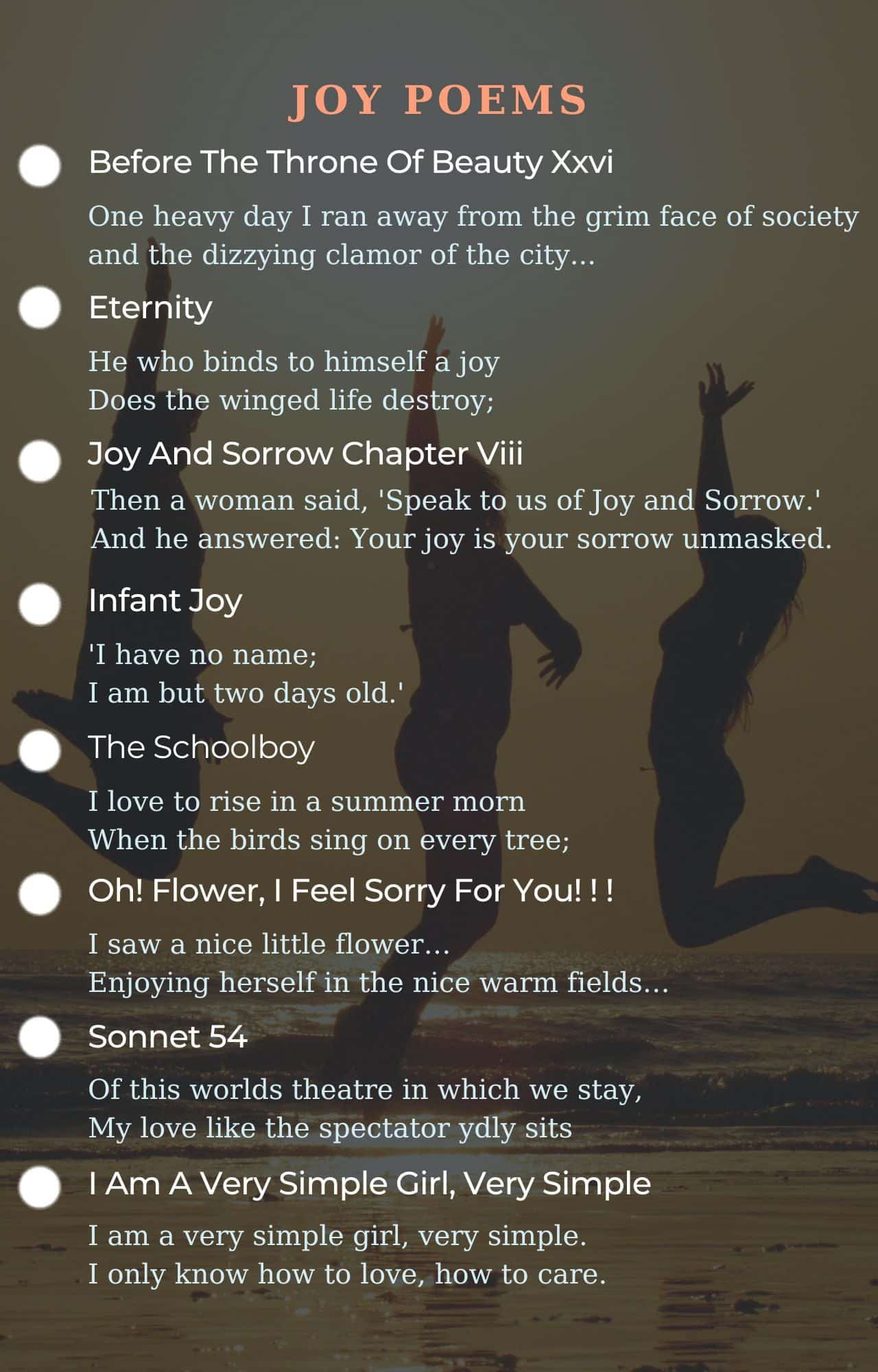 best poems about joy and happiness