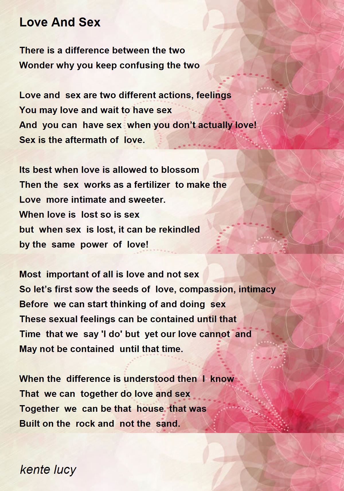 best poems about love and sexuality