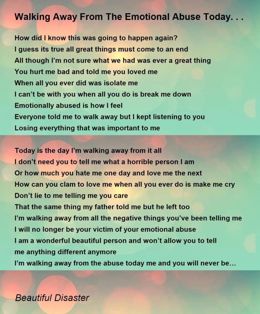 best poems about mental abuse