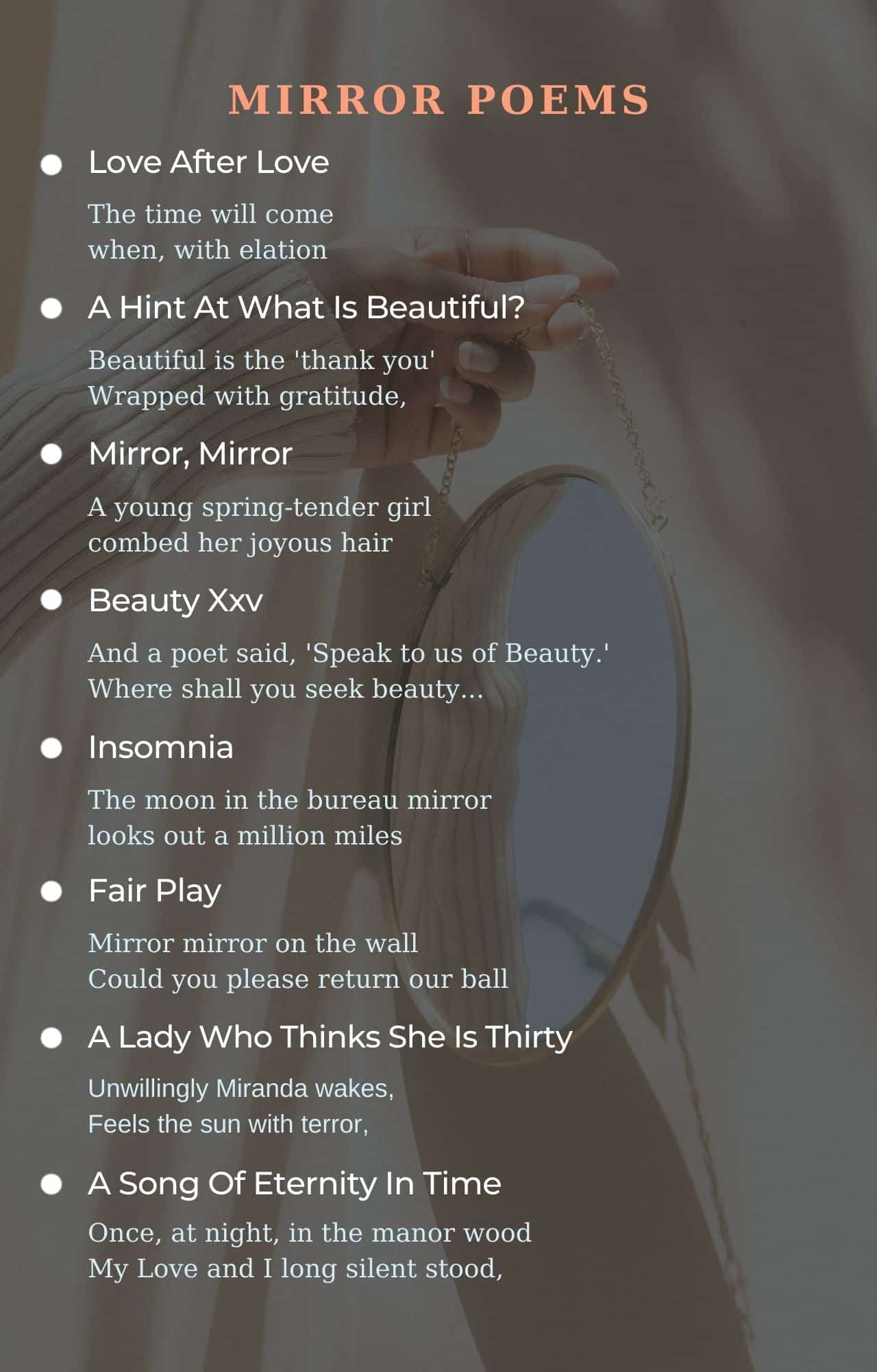 best poems about mirrors
