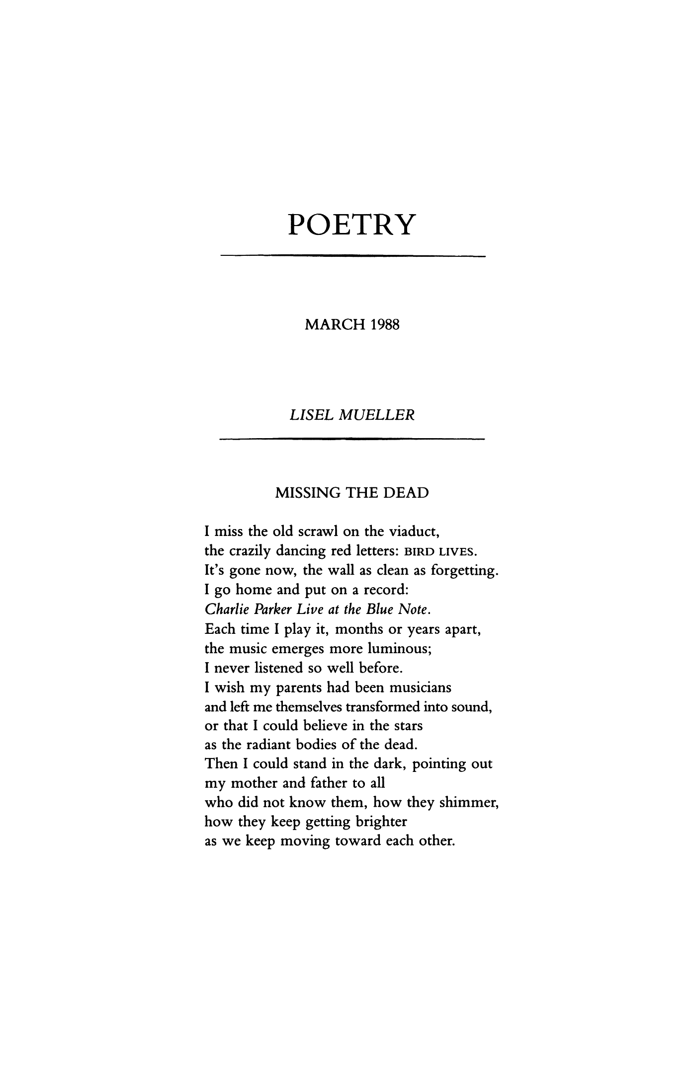 best poems about missing someone who died
