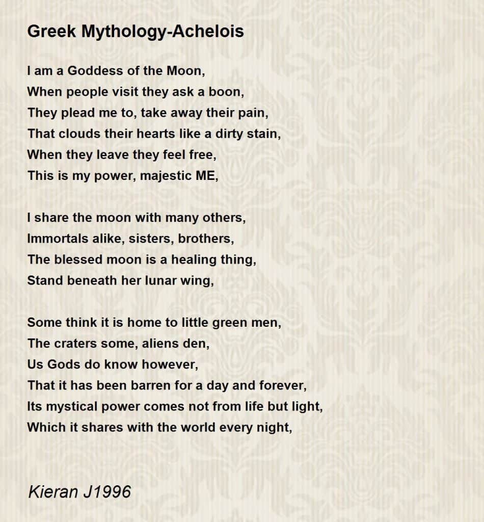 best poems about mythology