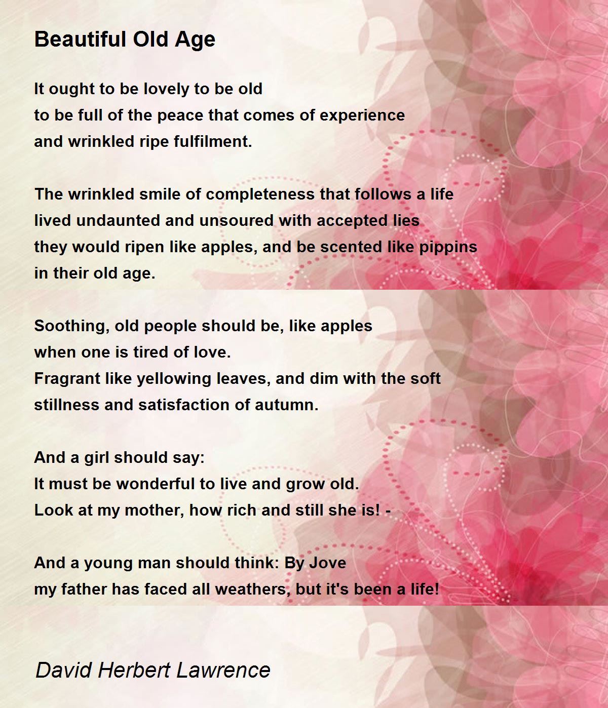 best poems about old age