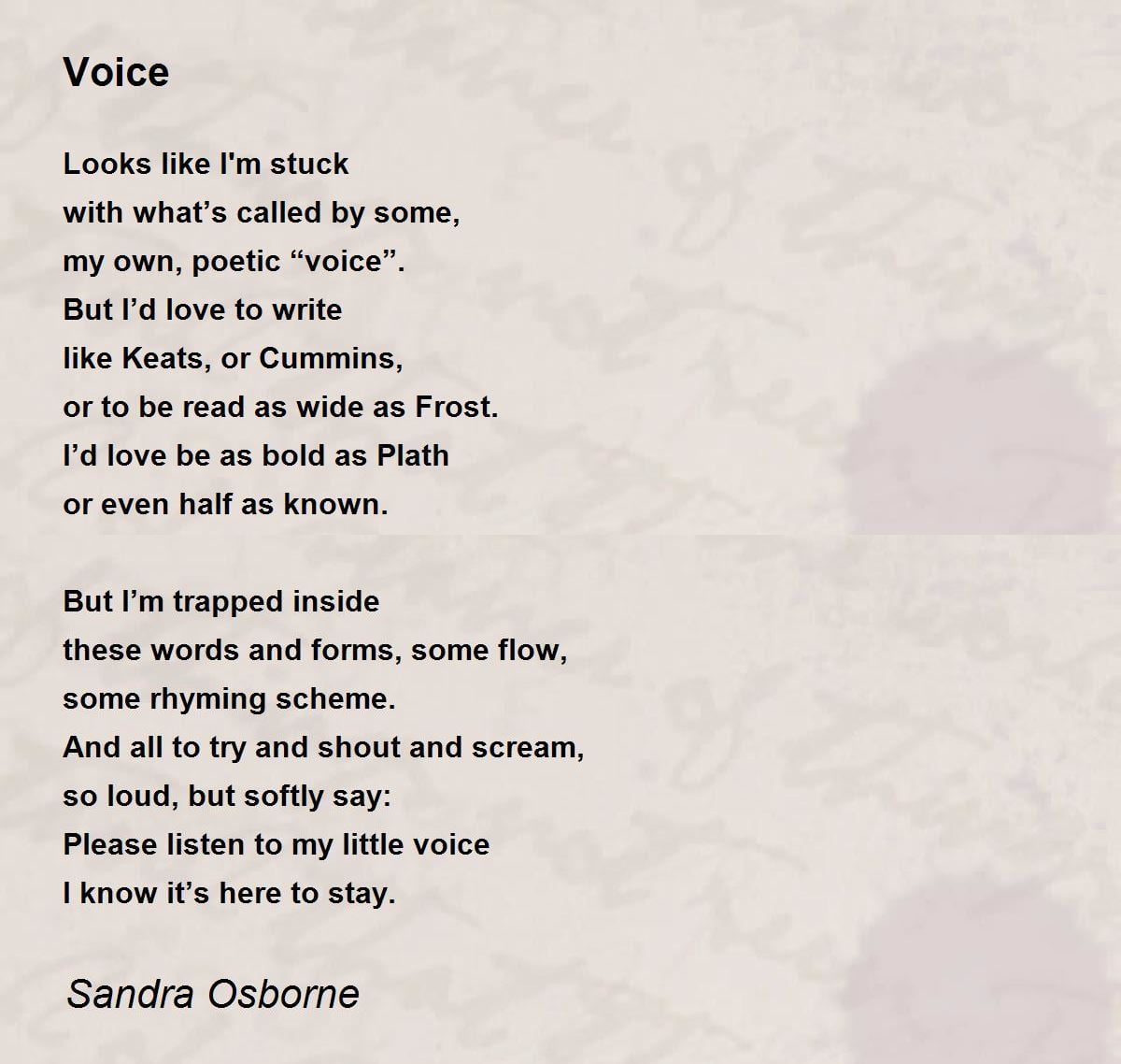 best poems about voice