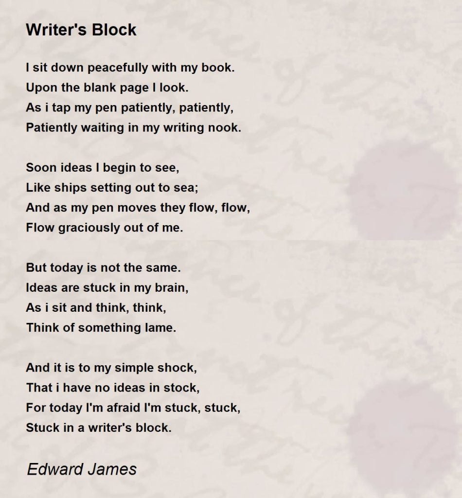 best poems about writing poetry