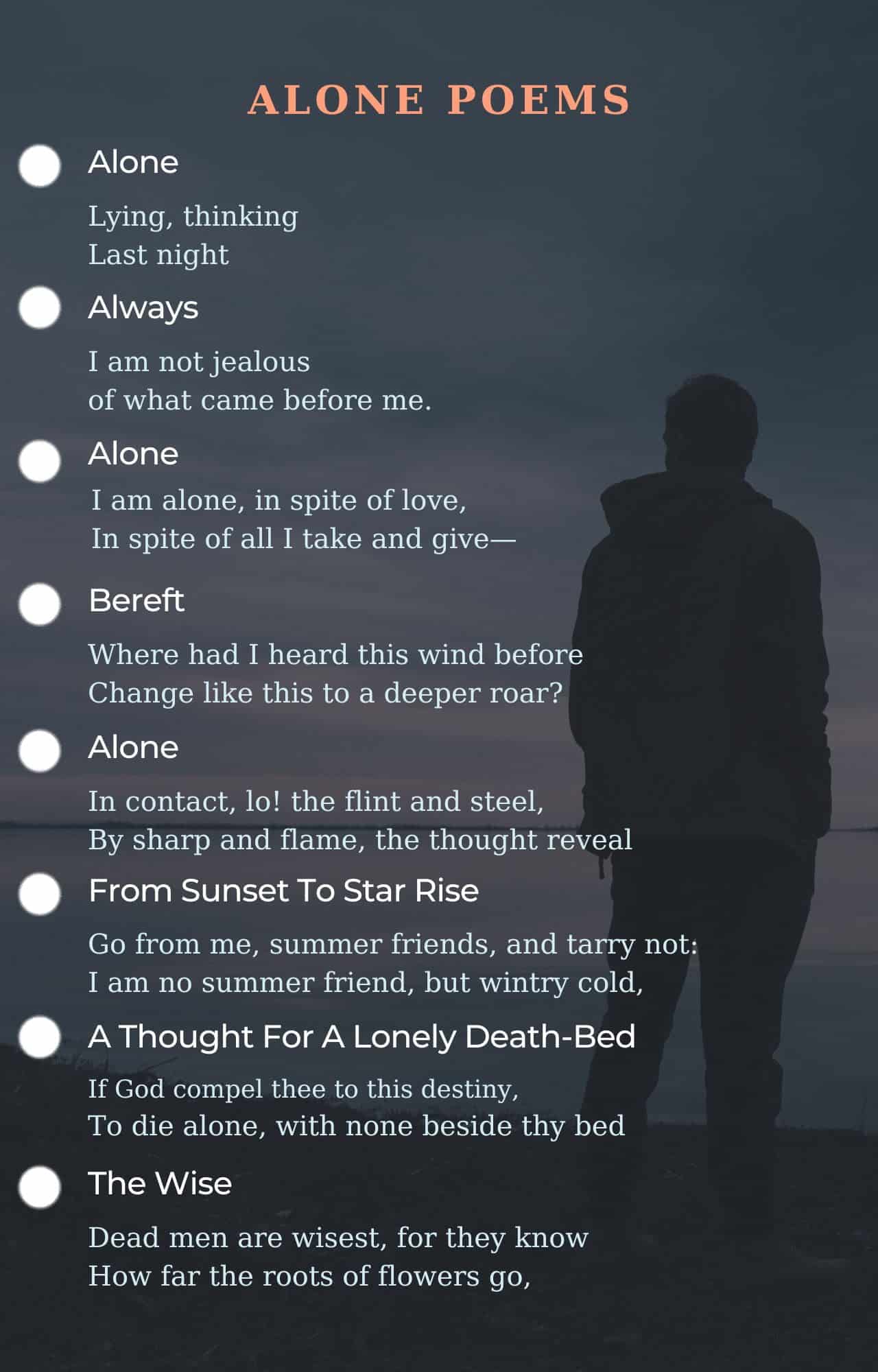 best poems feeling alone