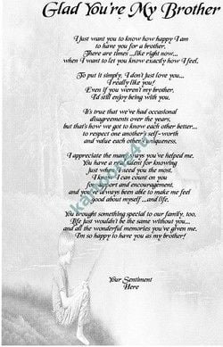 best poems for big brothers