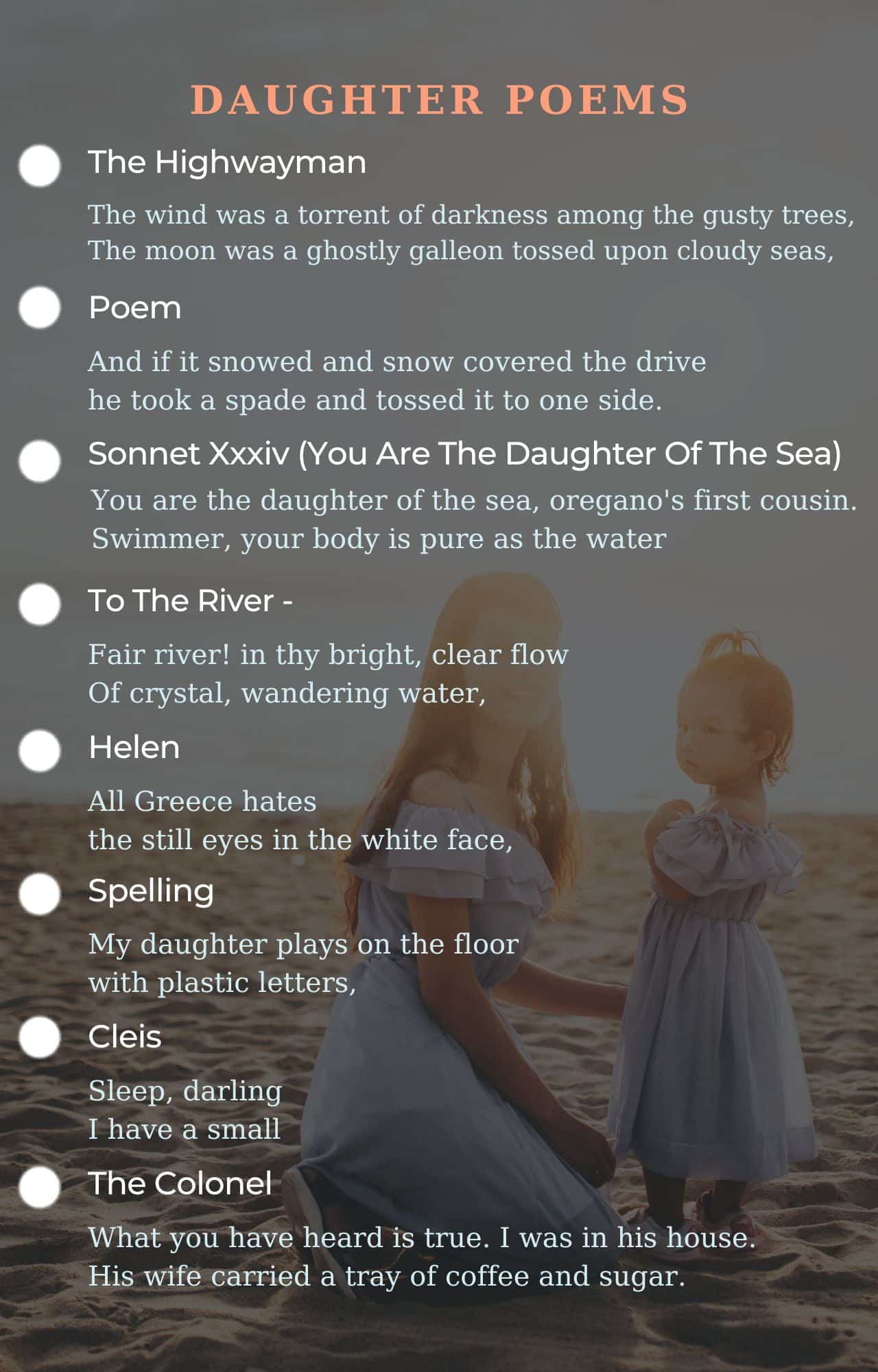 best poems for daughter