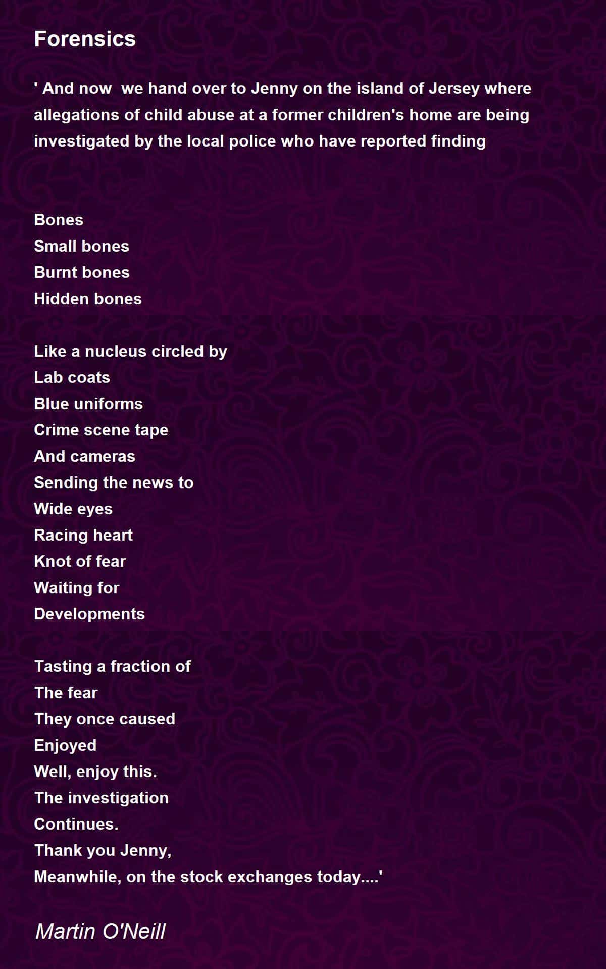 best poems for forensics competition