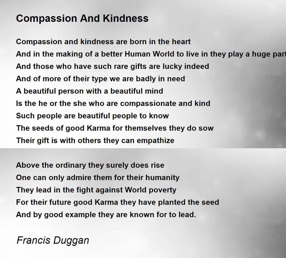 best poems on compassion