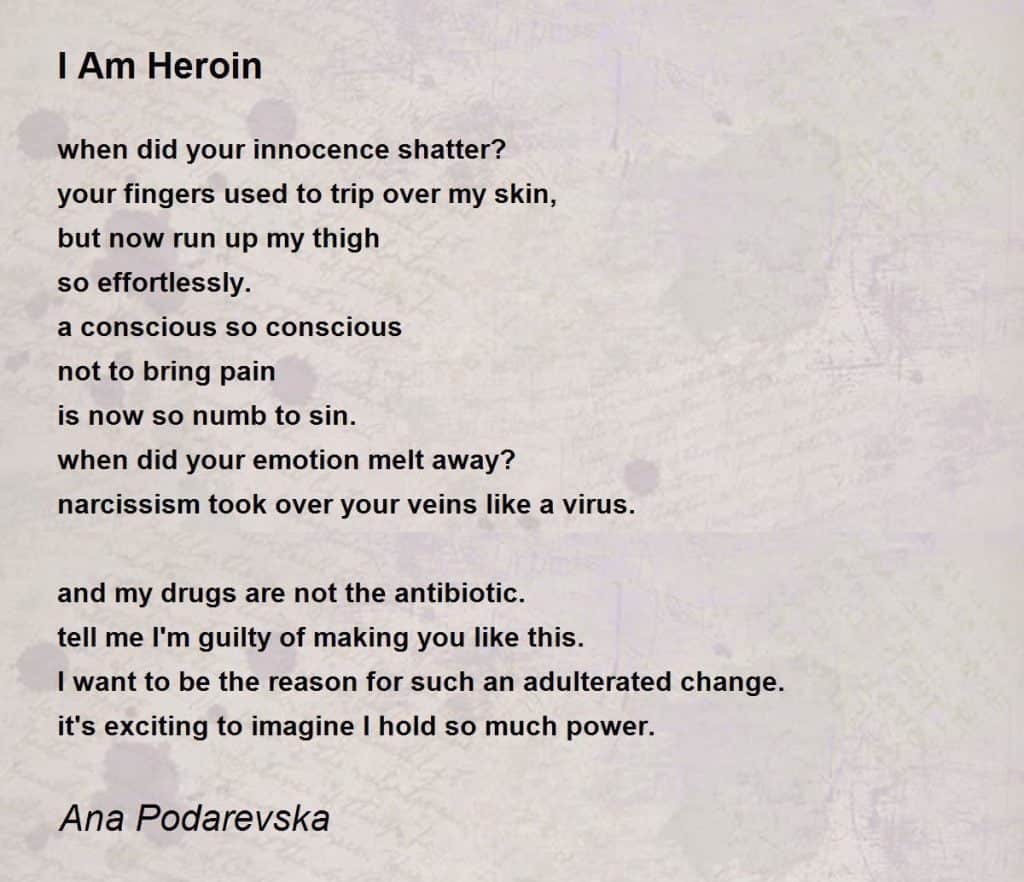 best poems on heroin