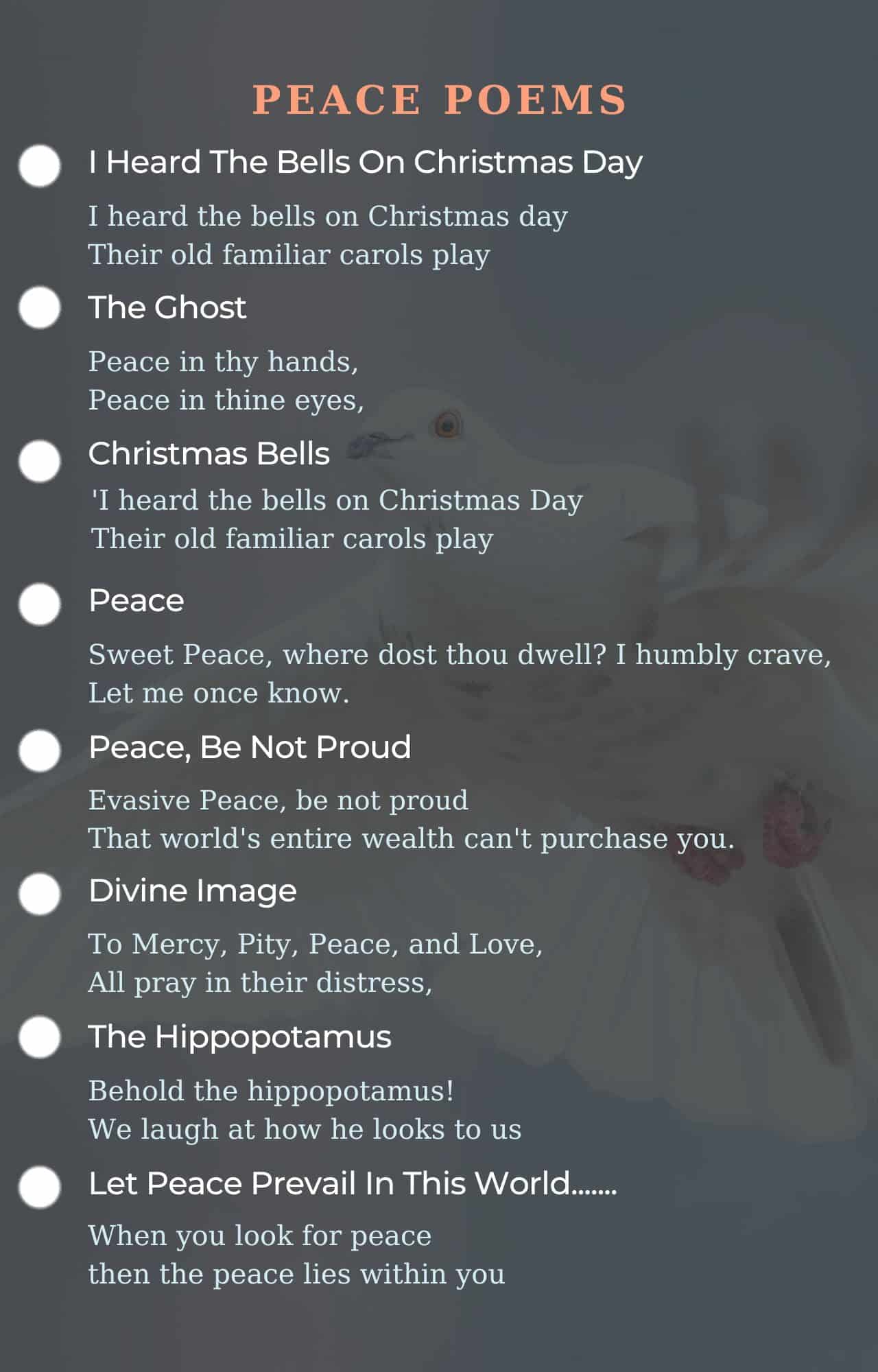 best poems peace