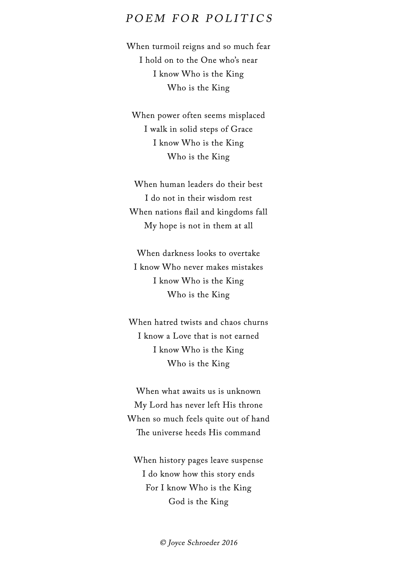 best poems politics