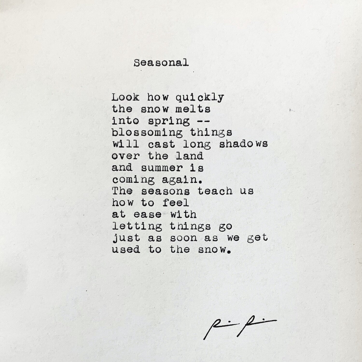 best poems that mention a specific season