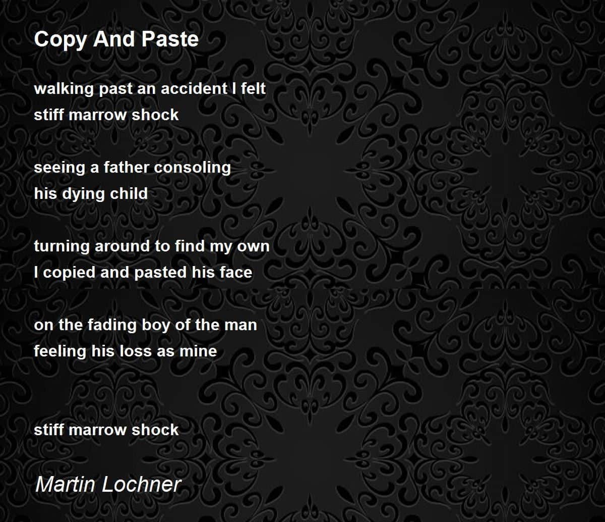 best poems to copy and paste