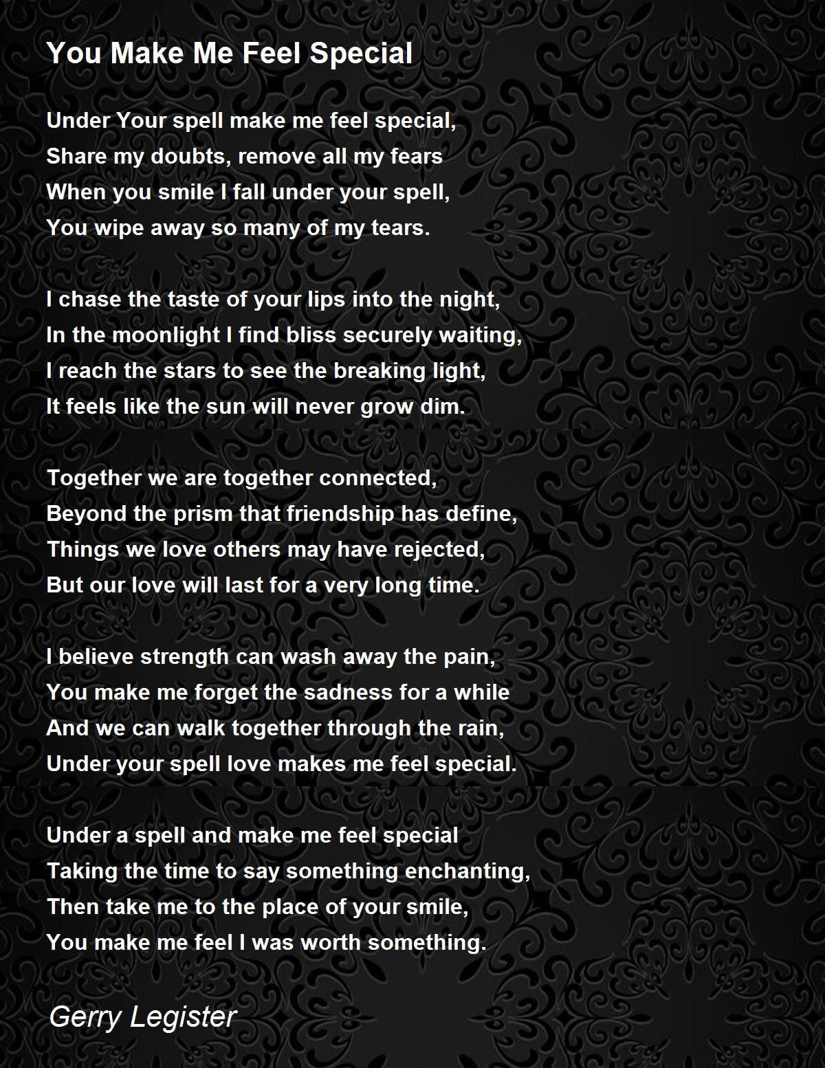 best poems to make someone feel special