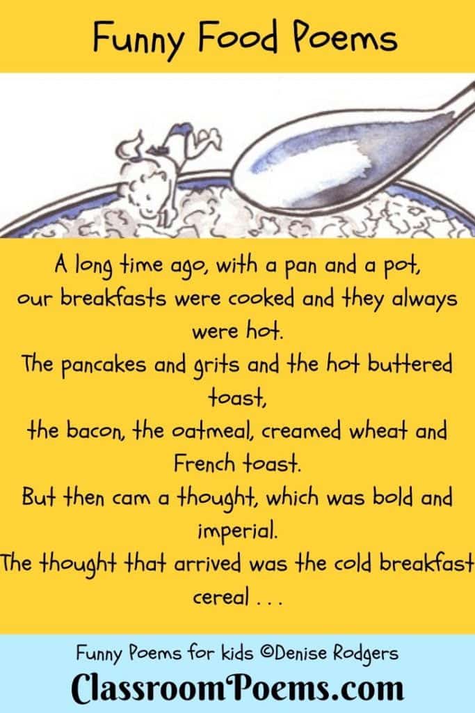 best rhyming poems about food