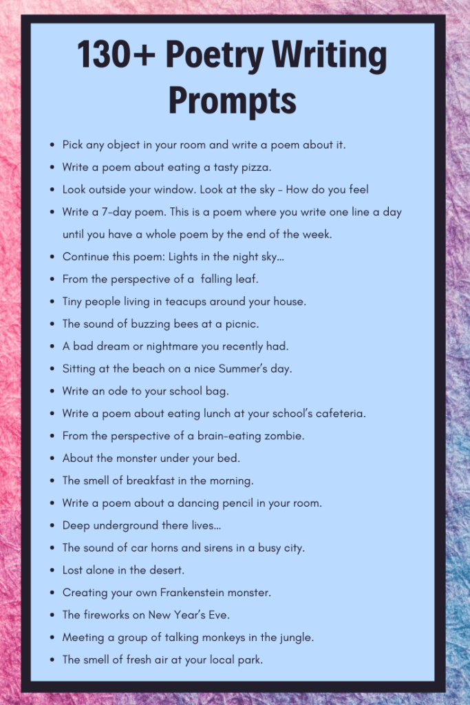best sensitive topics for poems